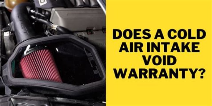 Does aftermarket cold air intake void warranty?